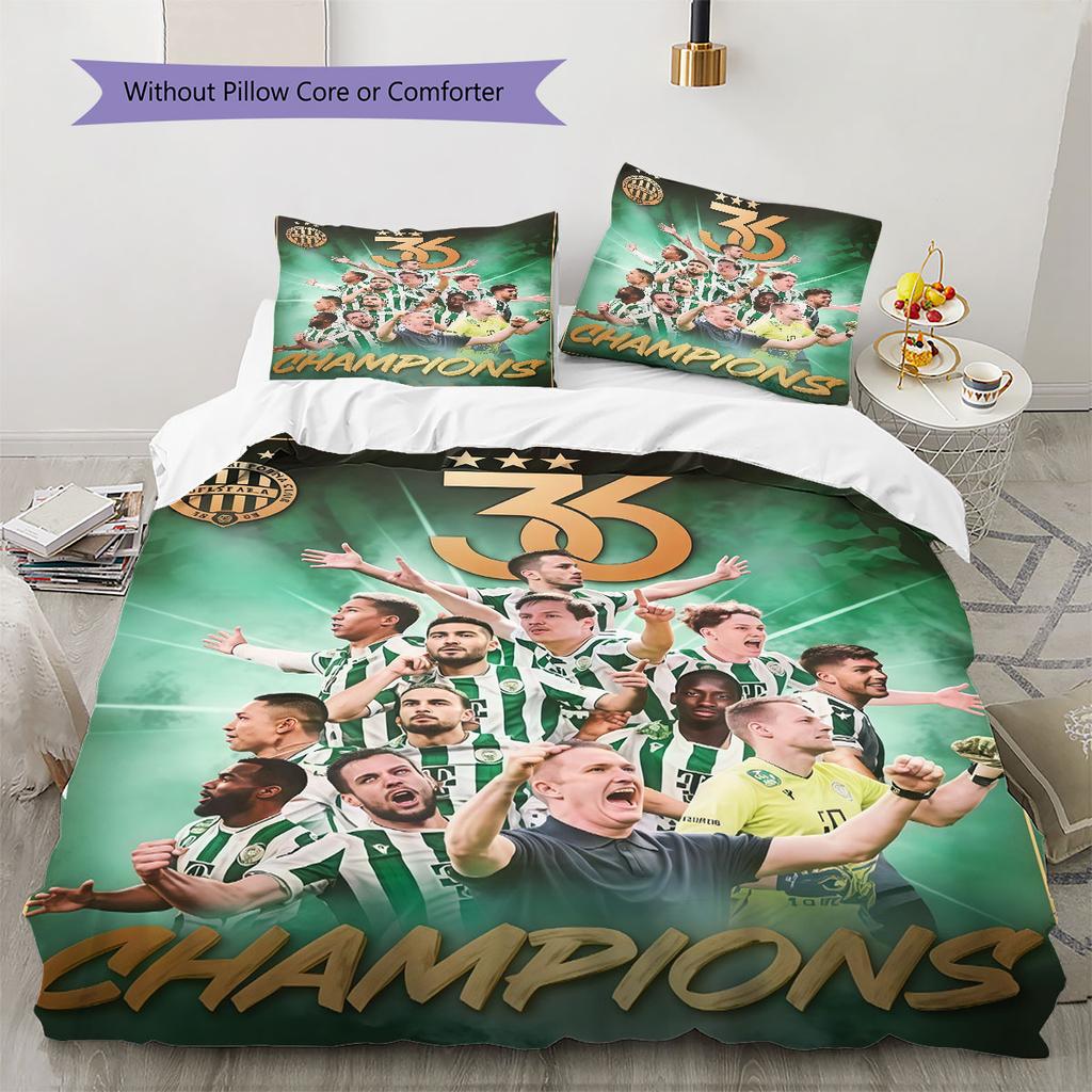 Ferencvaros Soul Bedding Quilt Set Quilt Cover Pillowcase Home Decoration Birthday Gift (1 * duvet cover + 2 * pillowcase, without core)