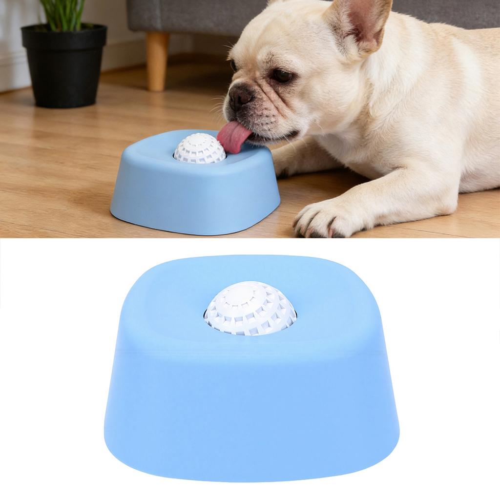 Slow Feeder Lick Bowl Spill Proof Liquid Treat Lick Bowl Dog Licking Treat Dispenser for Bone Broth Yogurt