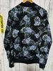 [Б/У] Куртка-сукаджан ZARA из сетки лимитированной серии с синим цветочным/ботаническим узором, размер L