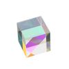 Funny Mixing Color Cube Sun Catcher Rainbow Crystal Cubes Optical Dispersion Prism  Office