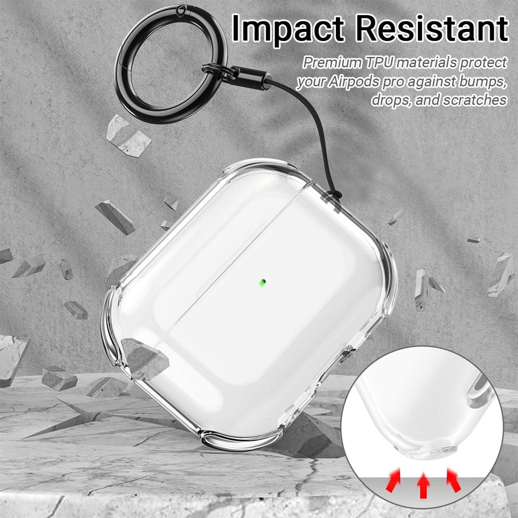 Чехол для AirPods Pro 3 2025 Прозрачный TPU Чехол для наушников Аксессуары для AirPods Pro 3 Защитный чехол для Air Pods Pro 3