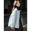 Mohanyimei Urban Light Warmth Contrast Collar Short Puffer Jacket