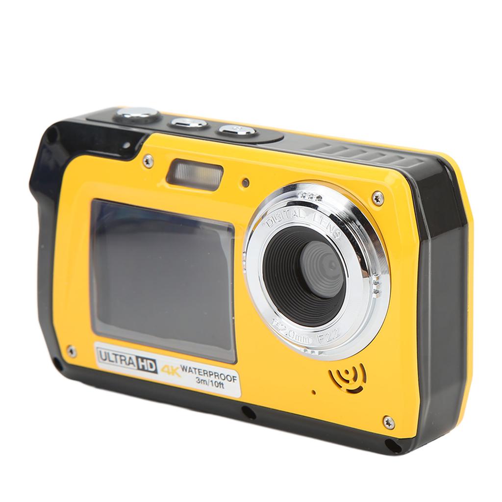 4K 56MP Dual Screen Digital Camera 18X Digital Zoom 10ft Waterproof Underwater Video Camera for