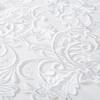 1Pc White Golden Patch Appliques Embroidery Lace Trim Fabric Cloth Sewing Patchwork DIY Craft 42*27cm