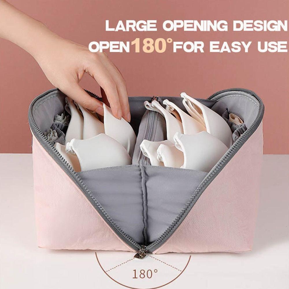 Women Travel Bra Clothes Washing Bag Divider Organizer Pouch Underwear Storage Bag