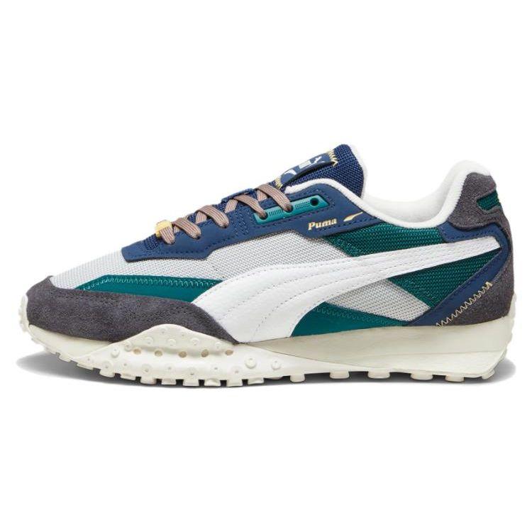 Puma Blacktop Rider Premium Ash Grey Malachite Unisex Sneakers 394829-02