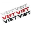 Car Styling 3D Metal V6T V8T V6 V8 T Fender Side Body Emblem Tail Trunk Fender Badge Sticker For 119a A4 A3 A5 A6 A1 Q3 Q5 Q7a119