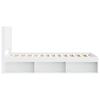 Bed Frame with Storage Space and Headboard White 100 x 200 cm