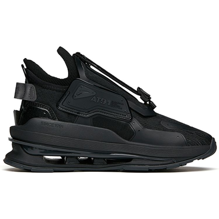 Anta At91 Ткань Синтетическая кожа Амортизирующие Нескользящие Износостойкие Низкие Кроссовки Для Женщин Кроссовки Черные 122148851-2