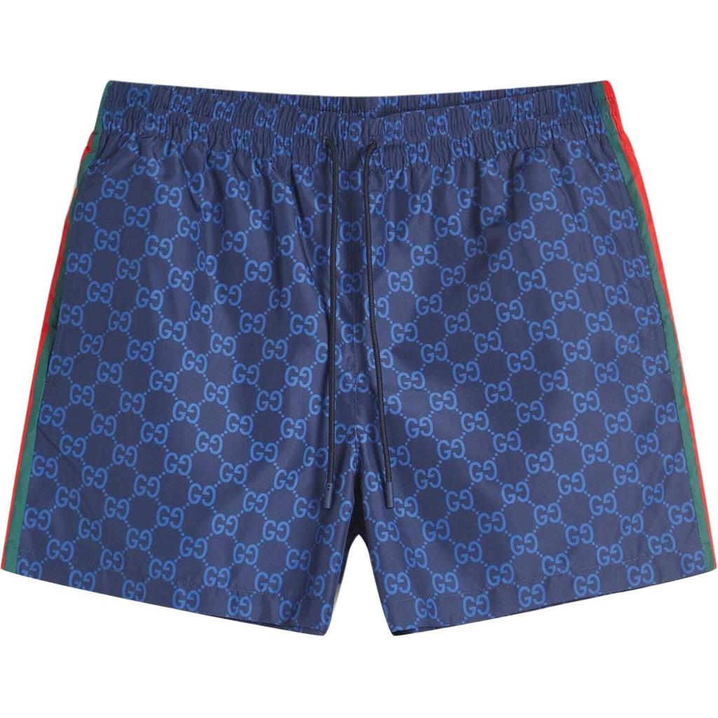 Gucci FW25 Коллекция Lido Пляжные шорты мужские Морской синий 815602-XHAJ3-4735