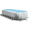 INTEX Above Ground Tubular Pool Kit - Pris Frame - 610 X 305 X 122 Cm - Oval (Pump, Tarpaulin, Groundsheet and Ladder) - 26798NP