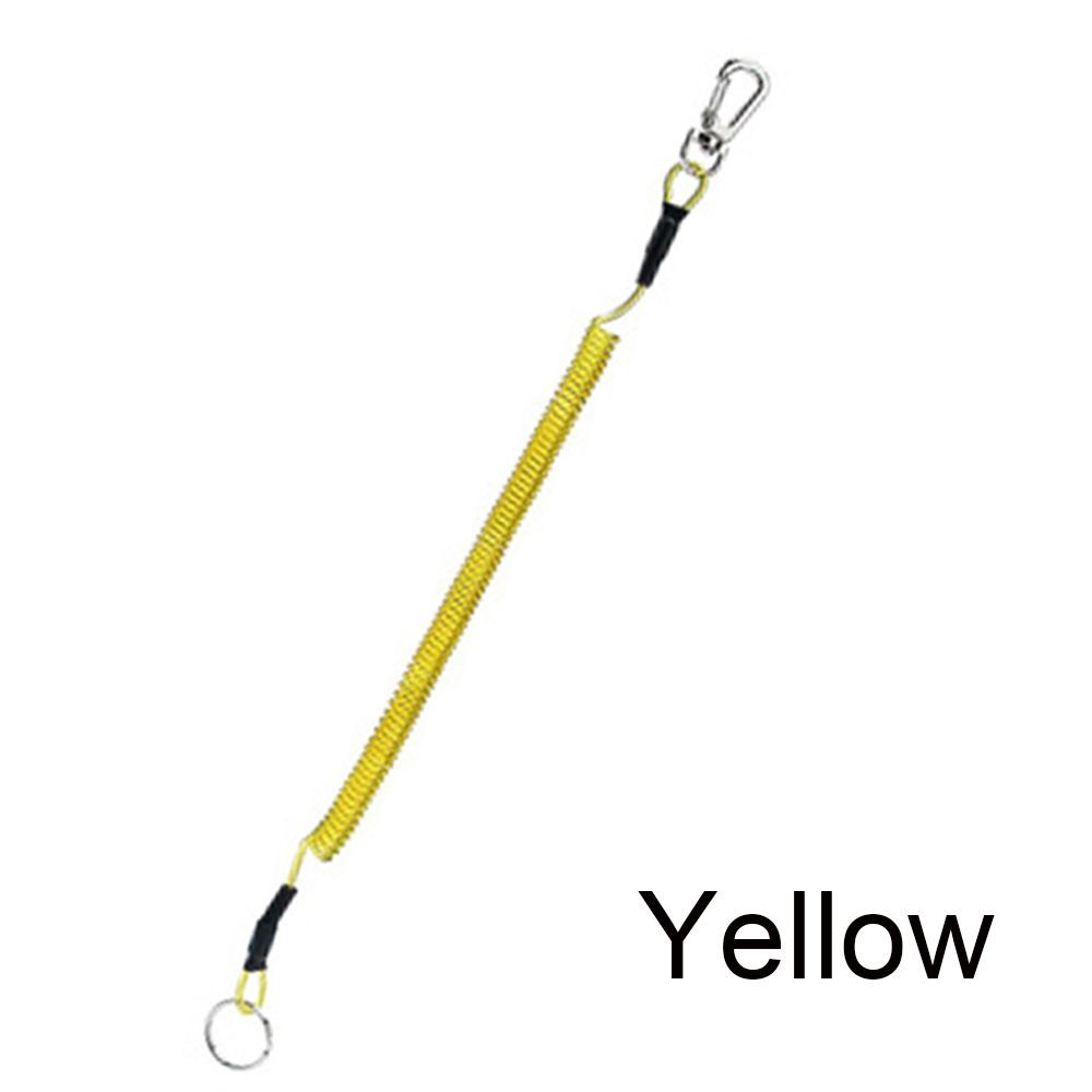 Camping Spring Elastic Rope Portable Fishing Lanyards Security Gear Tool Anti-lost Phone Keychain