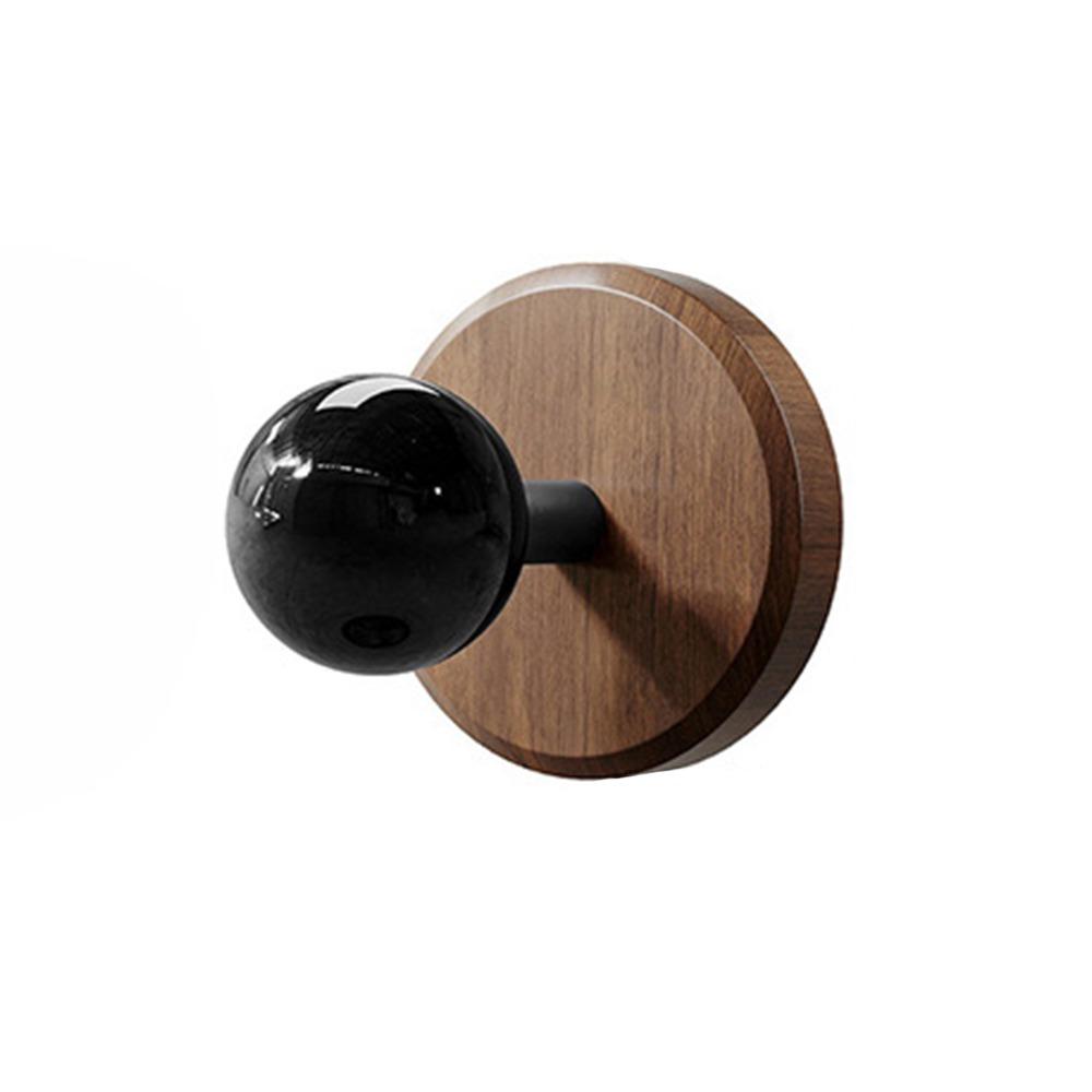 Северная Европа Деревянный Настенный Крючок Черный Белый Самоклеящийся Настенный Крючок для Хранения Без Сверления Водонепроницаемый Держатель для Полотенец Украшение