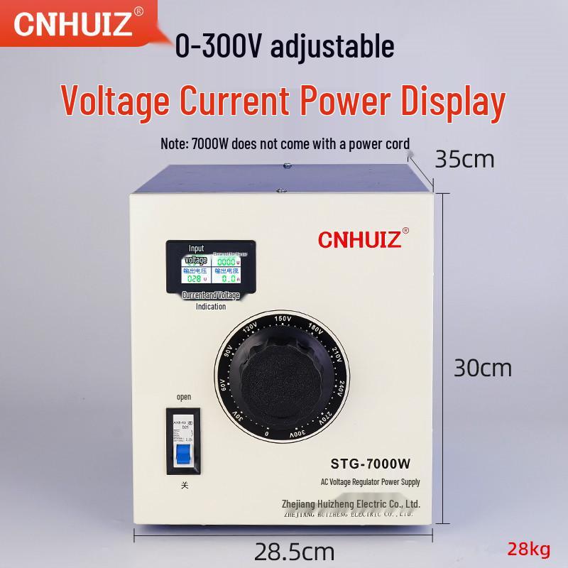 Бытовой однофазный стабилизатор напряжения 220 В, регулируемый трансформатор STG-500 Вт, источник питания 0-300 В