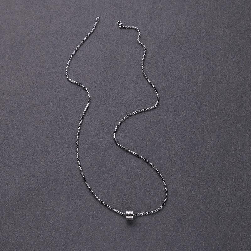 Мужское модное ожерелье с подвеской из титановой стали в стиле хип-хоп — не выцветает, высококачественный дизайн цепочки для свитера