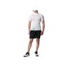 Under Armour Solid Logo High Neck Slim Fit Compression Short Sleeve T-Shirt Men Tops White 1358642-100