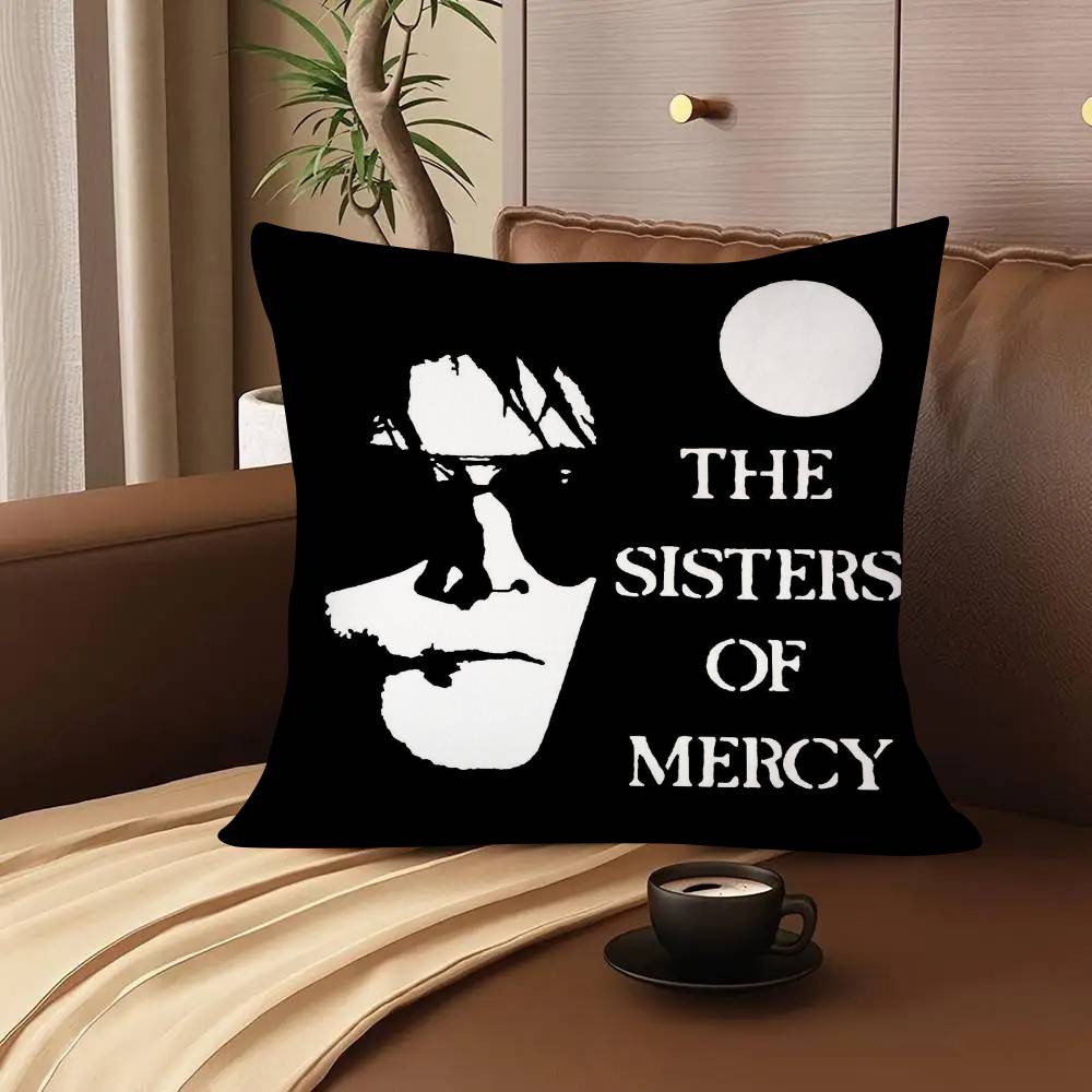 1 шт. Наволочка The Sisters Of Mercy Модная квадратная наволочка Спальня Диван Гостиная Ins Декор Отдых