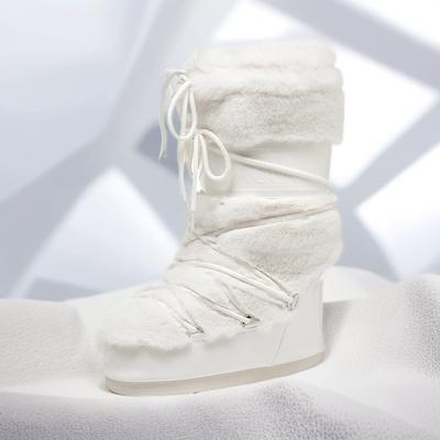 Модные зимние сапоги 2025 зима новые бархатные терморукава хлопковые сапоги нескользящие и износостойкие ремешки сапоги-буханки