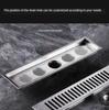 SUS 304 Shower Bathroom Anti-odor Floor Drain With Removable Gird Grate Cover Square Floor Drains
