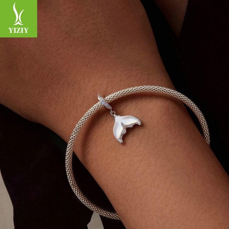 Браслет-косичка мечты, ожерелье-подвеска, изысканные опаловые бусины из стерлингового серебра S925