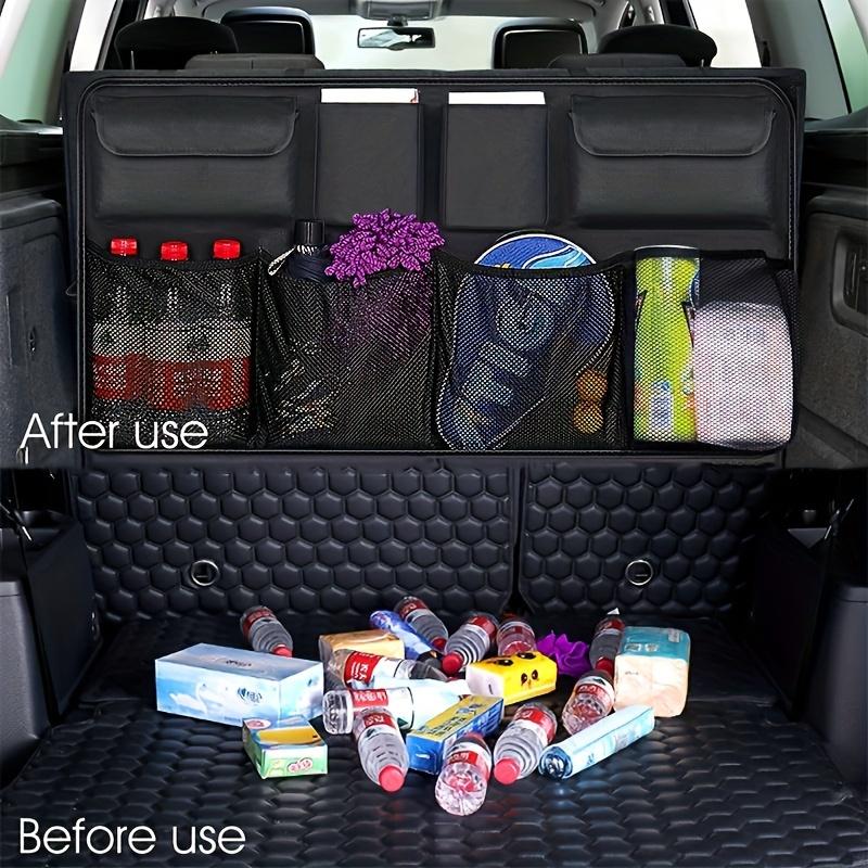 Car Seat Organizer Storage Bag with 8 Pockets and Adjustable Straps Suitable for Tools Bottles Accessories Vehicle Organization