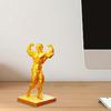 3D-печатная фигурка Мускулистого Мужчины Забавная Золотая Фигурка Мужчины-Бодибилдера Коллекционная Мускулистая Мужская Настольная Скульптура для Мужчин, Занимающихся Фитнесом