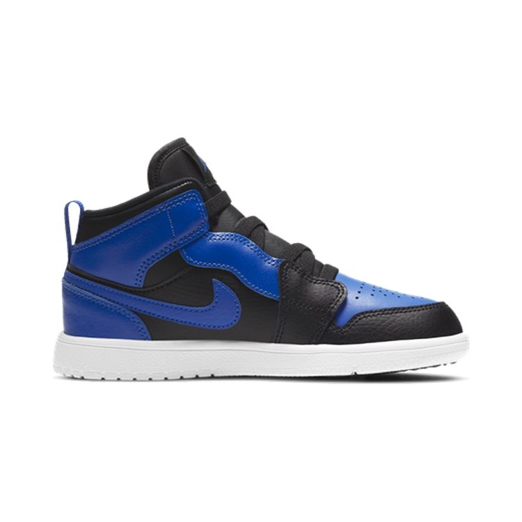 Детские кроссовки Air Jordan 1 Mid ALT PS Hyper Royal Синий Черный Белый AR6351-077