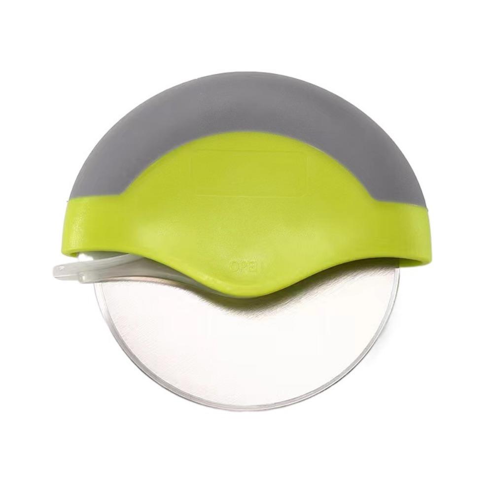 Stainless Steel Pizza Cutter Round Rotating Pizza Cutting Slicer Creative Pizza Slicer for Home