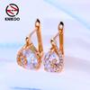 Clip Earrings For Women Cubic Zirconia Fashion Long Drop Earrings Jewelry For Wedding Party Gifts