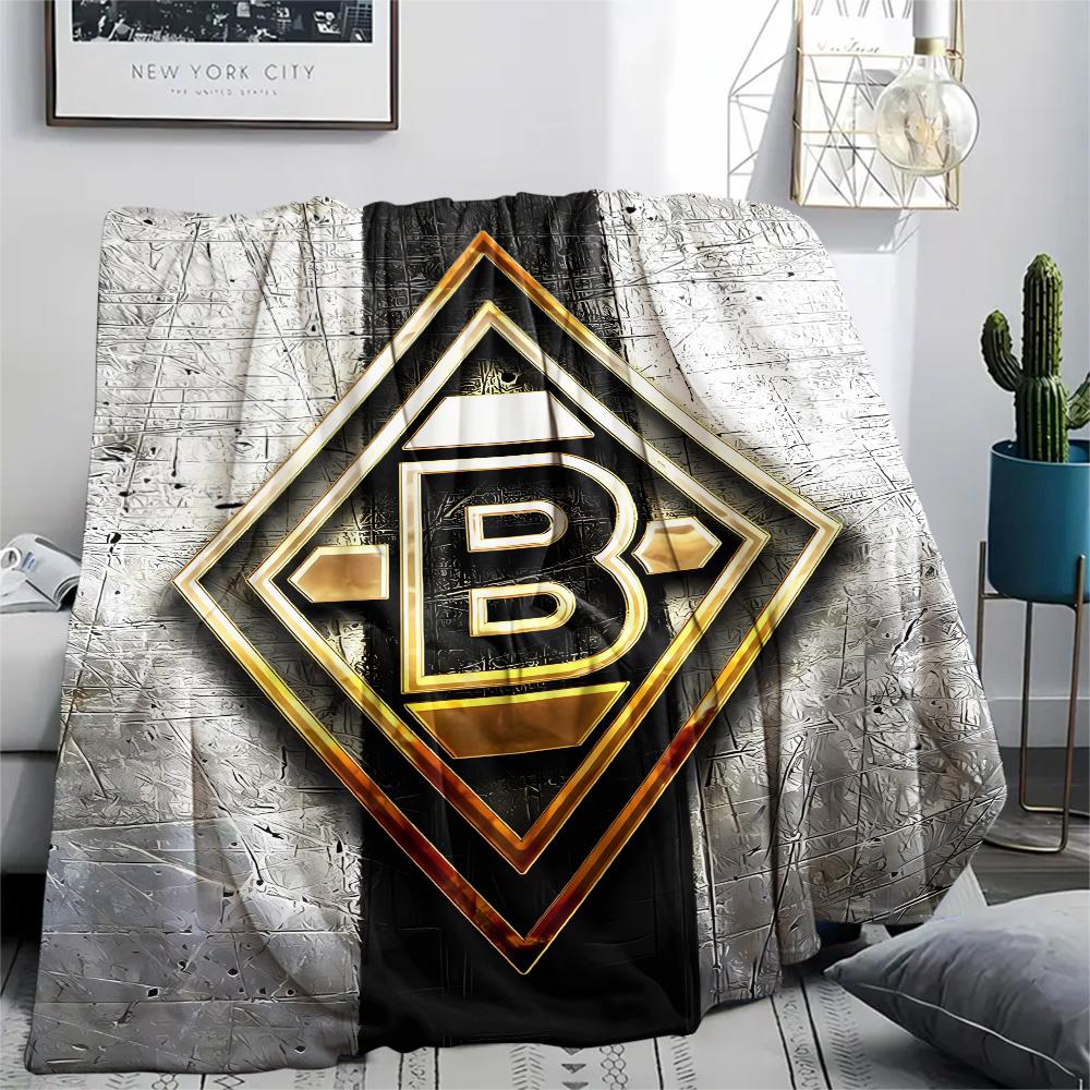 Borussia Print Flannel Blanket, High quality Comfortable for All Seasons, Home Decor, Warmth and Comfort, Perfect for Christmas Gifts