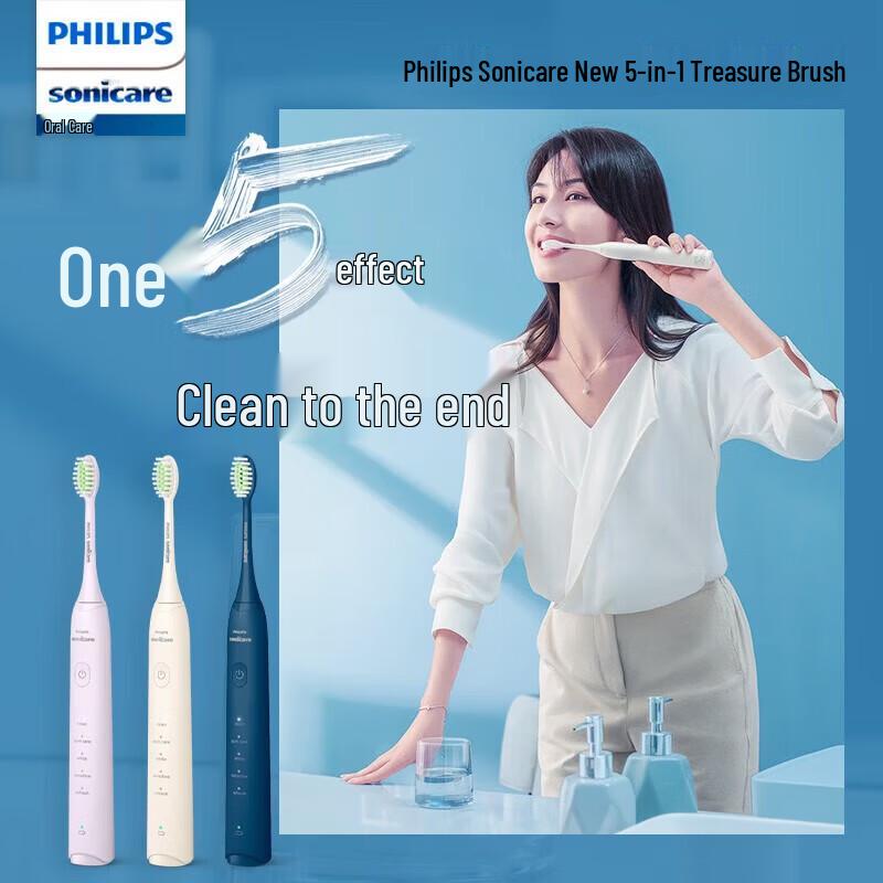 Philips HX2471 Звуковая электрическая зубная щетка Набор для пары Вилка CN (адаптер в комплекте)