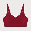 FINETOO Plus Size Women's Widened Shoulder Strap Bra Seamless Mesh Pull-up Underwear Female Full Coverage Vest Sport Bralette