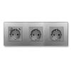 Type 82 Tempered Glass EU Smart WiFi Socket with A+C Charging and Alice Voice Control