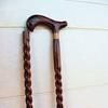 Wooden Handcrafted Hand Painted Walking Stick Cane Foldable 91.44 Cm