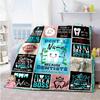 Protect Teeth Personalized Text Blanket Throw Customizable Blanket Comfortable Throw For Bedding Office Picnics Chair for All Occasions