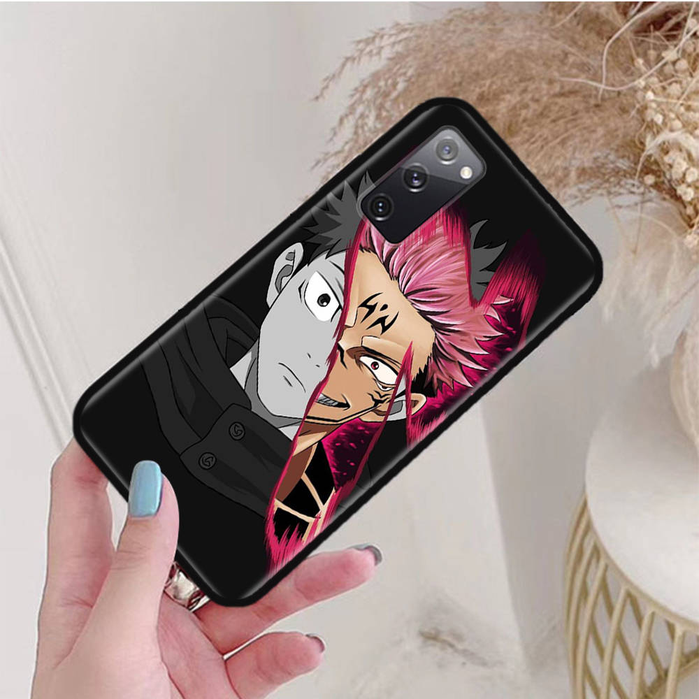 Черный чехол для OPPO Reno 8 6 5 4 Pro Plus Find X3 A17 A3 A31 A38 A40 A53 A54 A55 A74 A76 A78 A77 A80 A94 A95 A96 Lite W-70 Jujutsu Kaisen