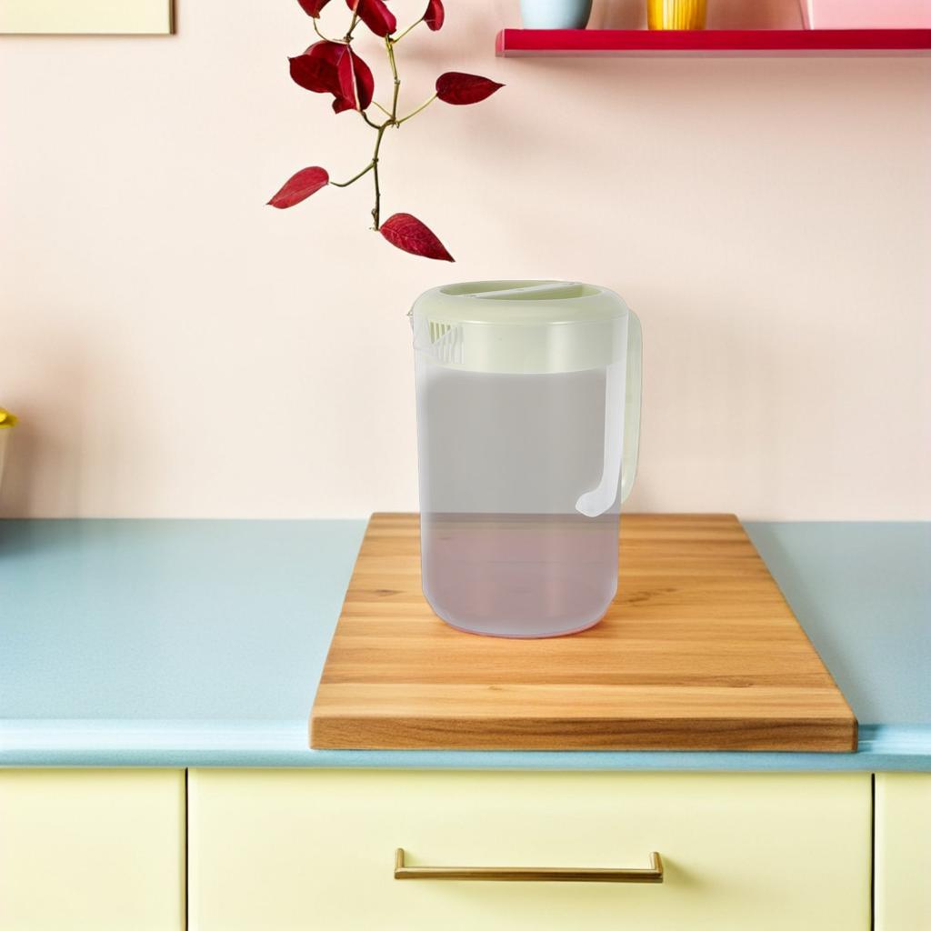 5L Large Capacity Cold Water Pitcher Plastic Fridge Jug With Lid Clear Juice Container For Iced Tea Lemonade Bpa Free