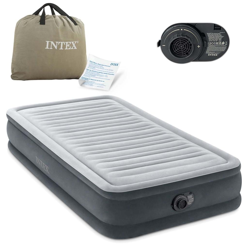 Inflatable Mattress 191X99X33 Cm With Built-In Electric Pump Intex 67766Nd