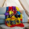 1pc The Wiggles1 Theme Blanket - Digital Print, Polyester, Cozy for All Seasons, Perfect for Outdoor, Camping, and Travel