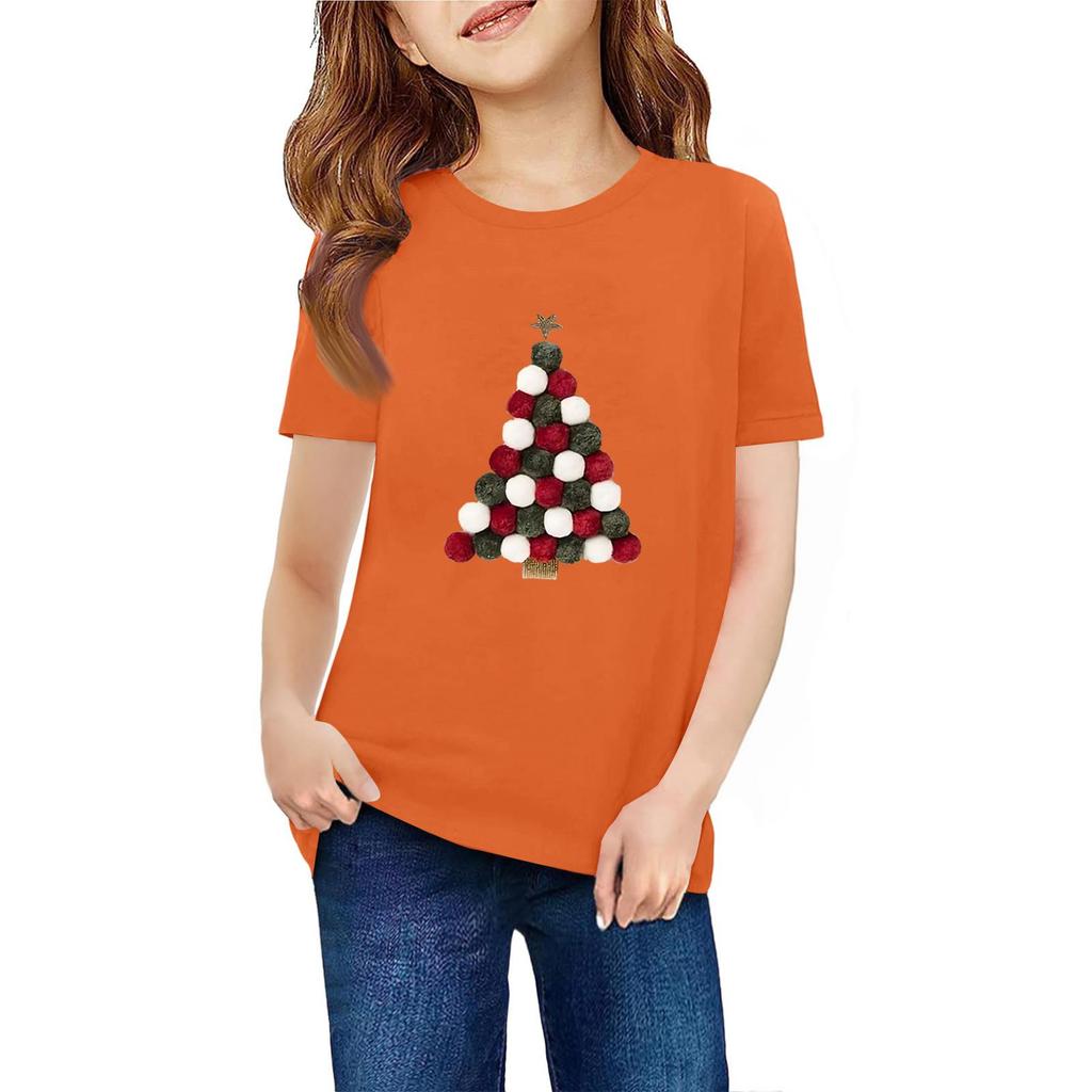 Children's Short Sleeve Neck T-Shirt Animal Print Daily Casual Top