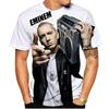Хип-хоп футболка с 3D-печатью рэпера EMINEM Мужская Женская Одежда Футболки Харадзюку Мода Повседневная Короткий рукав Хип-хоп Рубашка y2k Топы