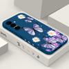 Красочный чехол с принтом бабочки для Samsung Galaxy S26 S25 Ultra S24 S23 S22 Plus S21 FE A15 A16 A17 A35 A36 A54 A55 A56 5G Мягкий чехол