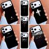 Чехол-крест с библейским стихом о Иисусе Христе для iPhone 16e 15 14 13 12 17 Pro Max Plus Air 17pro Чехол Coque