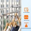 No Drill Railing Drying Rack Wave Shaped Clothes Storage Holder  Balcony Laundry Drying
