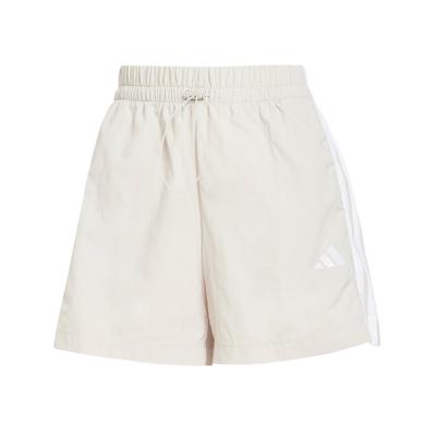 Essentials 3-Stripes Lifestyle Тканые Свободные Удобные Спортивные Шорты Женские Шорты Бежевый Белый JC8165