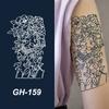 GH Hot Sale Waterproof Long Lasting Temporary Tattoos Stencil Body Art Arm Chest Leg Shoulder Tattoo Stickers for Girl Men Women