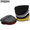WTEMPO Унисекс осень-зима ребристая вязаная шапка с мягкими манжетами короткая дынная кепка для мужчин и женщин в темно-синем стиле шапки-бини