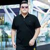 New Plus Size Plus Size Loose Men's Lapel T-shirt Fat Guy Oversized T-shirt Bottoming Shirt XXXXXL