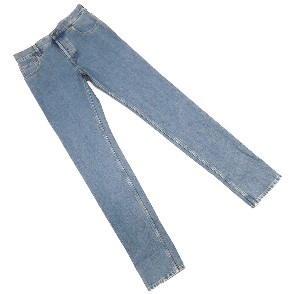 Used 9539 Tapered Fit Denim 796360 XDC6P 4206 51178 Current 30 Button Fly Washed Unused Logo Cotton Light Blue Men's