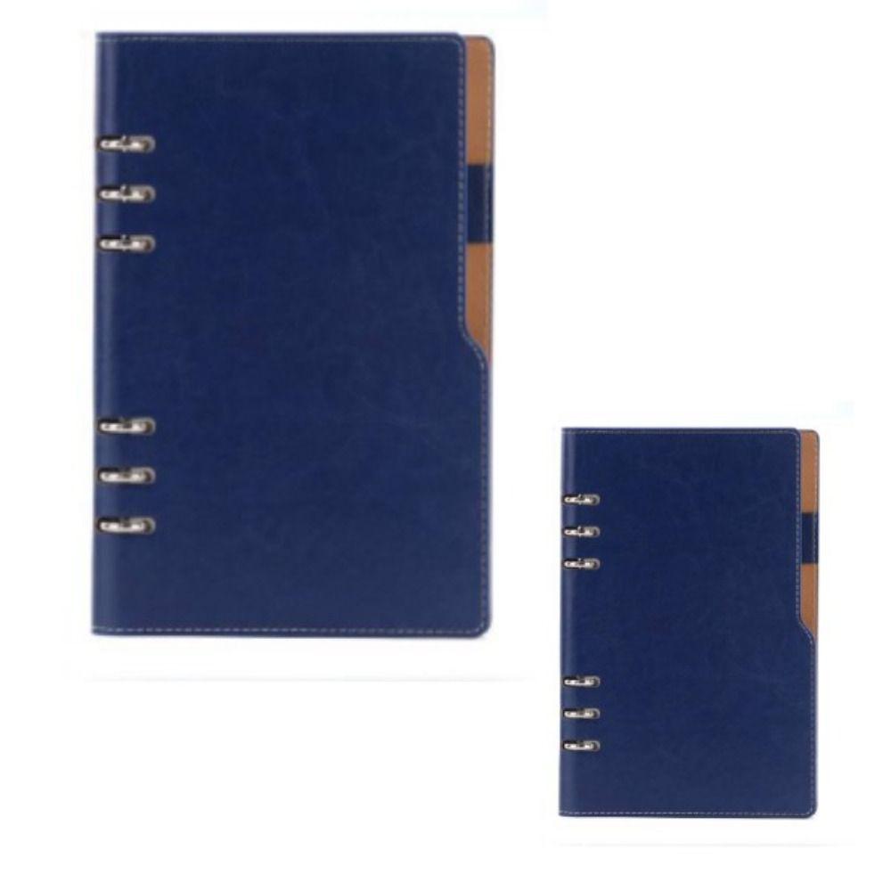 A5 Leather Notebook Writing Pads Daily Planner Binder Hardcover Notebook Office